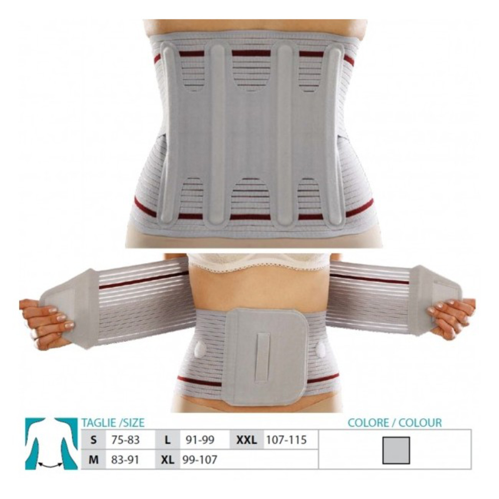 Elastic Lumbosacral Support With Rear Panel Korse Elba